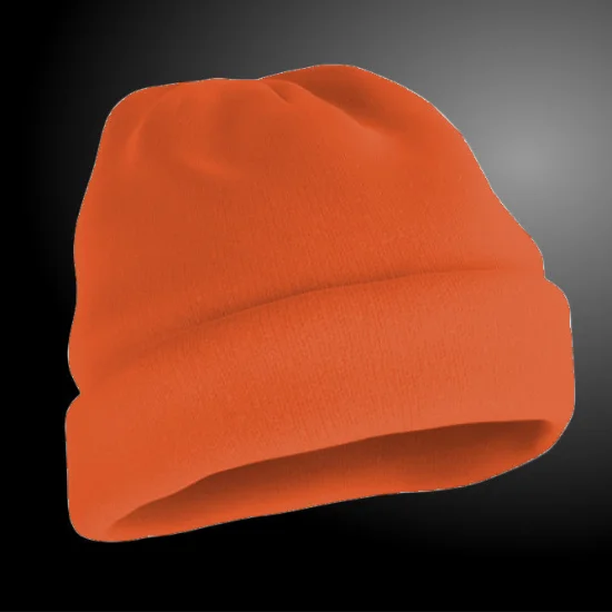 Bonnet en laine orange