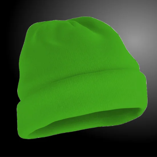 Bonnet en laine vert