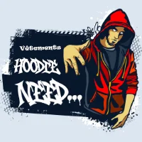 hoodie-need-logo-texte-coule logo hoodie need